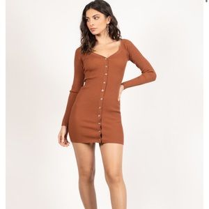 COPY - Ventura camel bodycon sweater dress